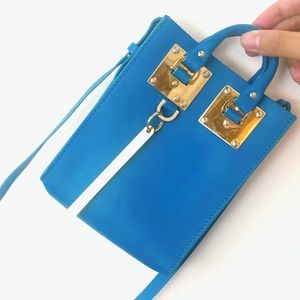Sophie Hulme mini tote sky blue